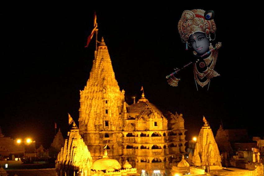 Tempio Dwarkadhish - Tempio Dwarka completo - - Sfondo HD