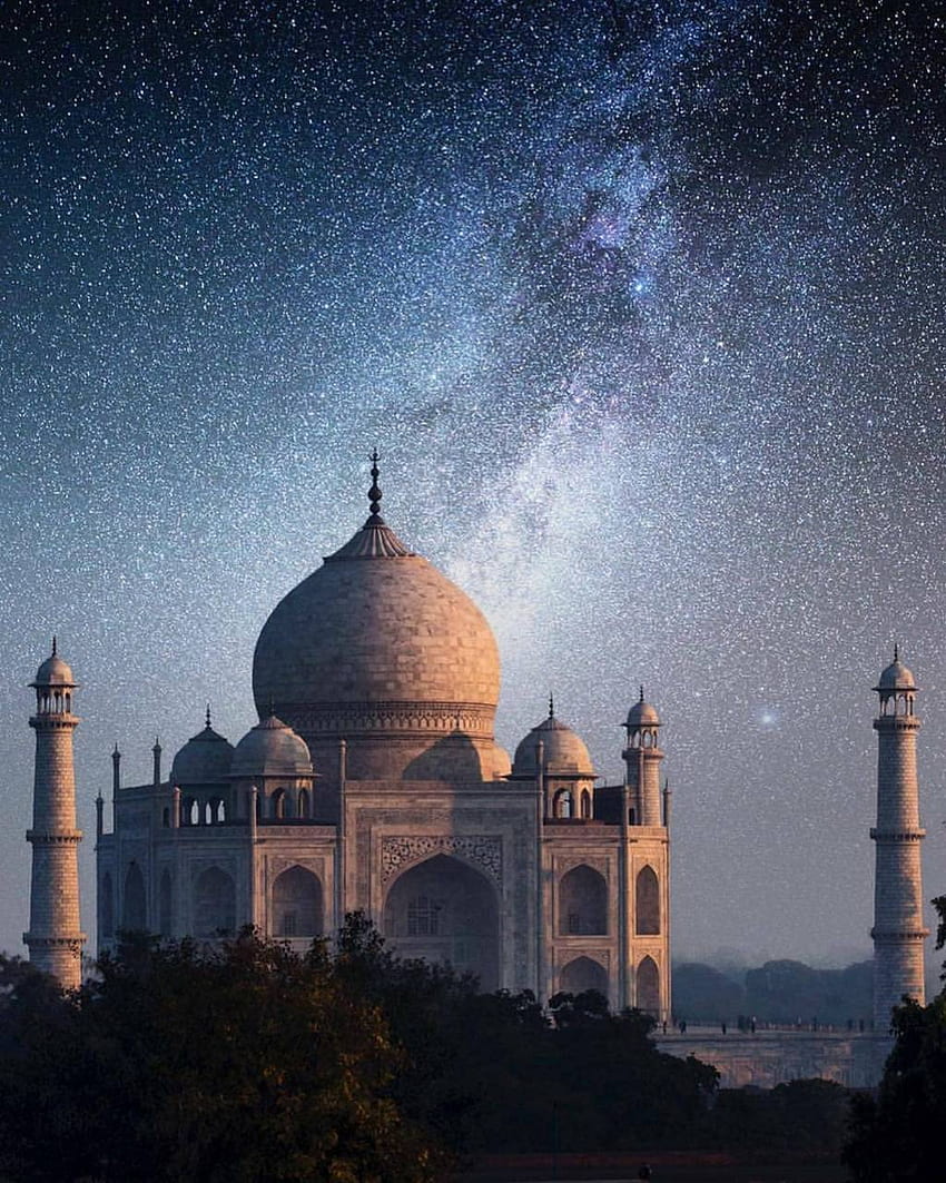 Taj Mahal, la notte del Taj Mahal Sfondo del telefono HD