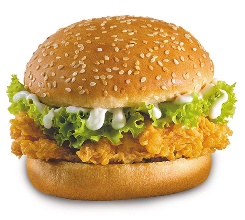 Zinger Burger 8. Hambúrgueres de frango, Hambúrguer, Menu de fast food papel de parede HD
