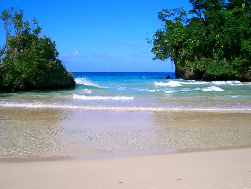 Jamaika, pemandangan, samudra, pantai Wallpaper HD