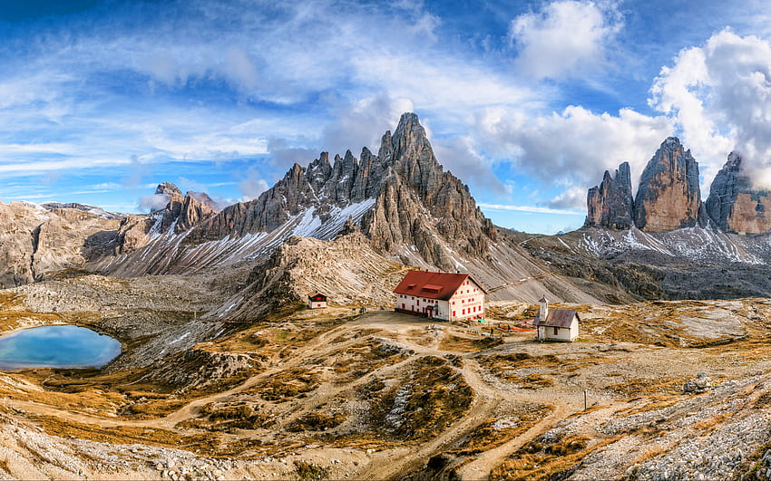 Alps, lake, mountains, summer, R, beautiful nature, Europe, Italy HD wallpaper