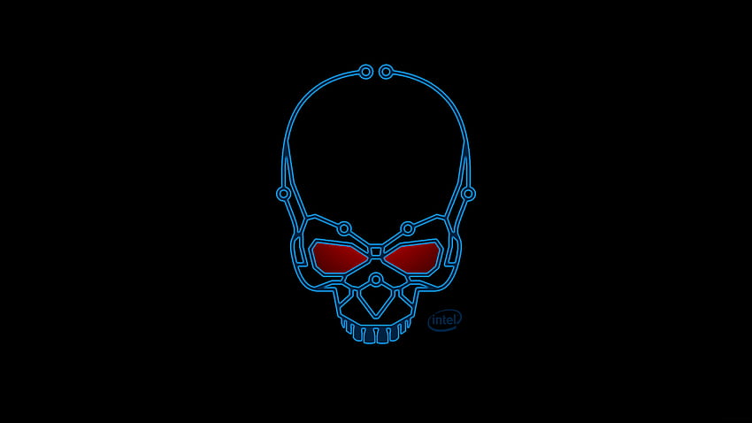 Ultra K Intel Background x. Blue skulls, Butterfly background, Skull, Intel 3D HD wallpaper