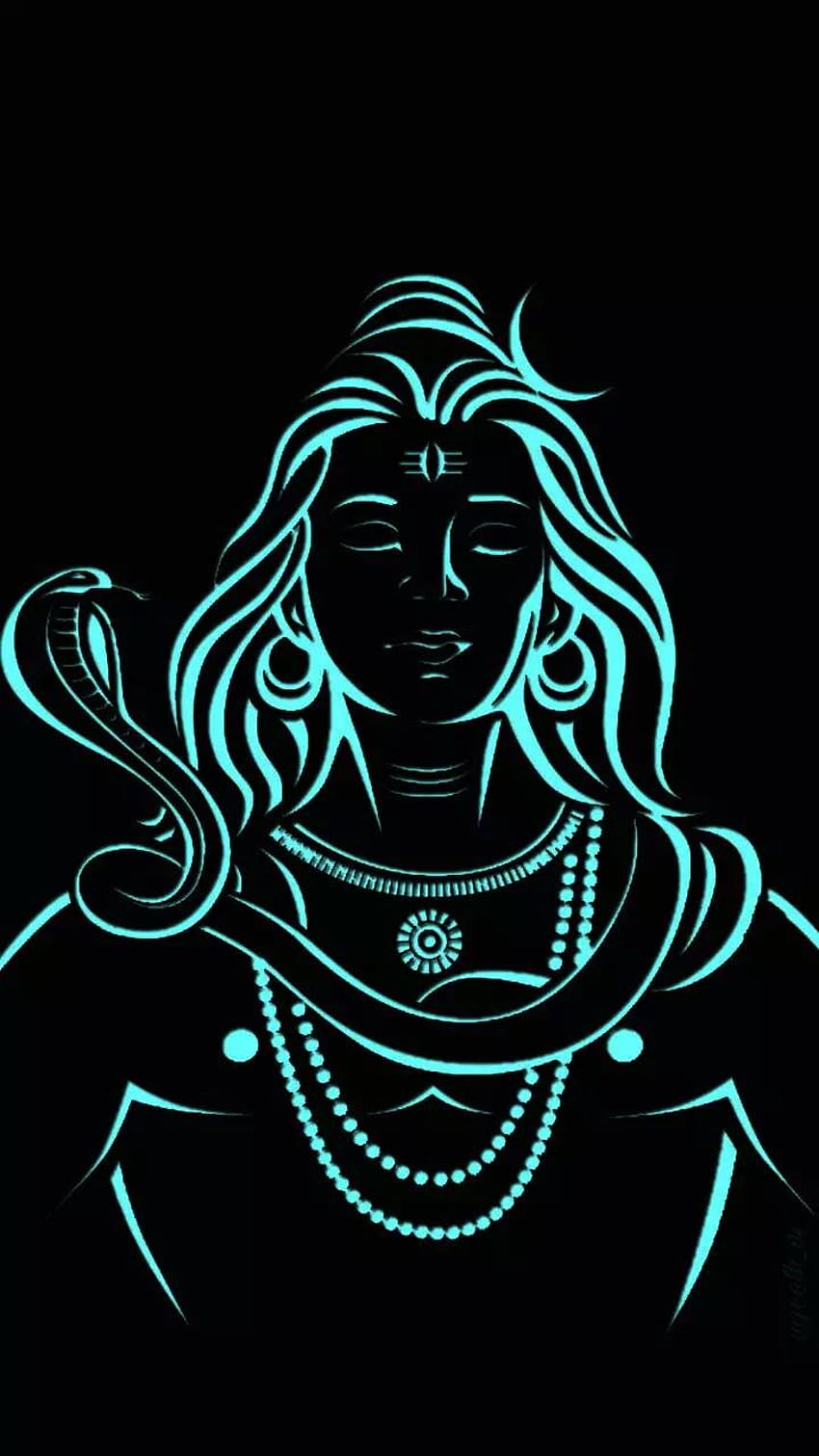 Lord Shiva Dark HD phone wallpaper