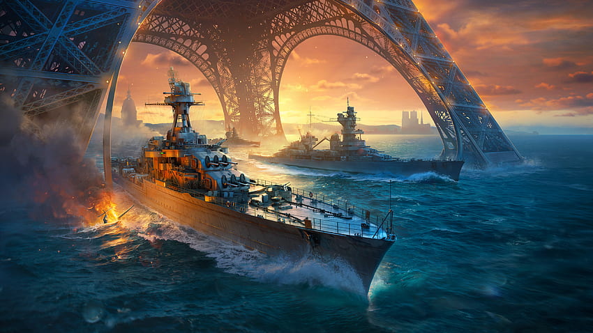 World Of Warships Gra, Gry, , Tło i Marynarka Wojenna Tapeta HD