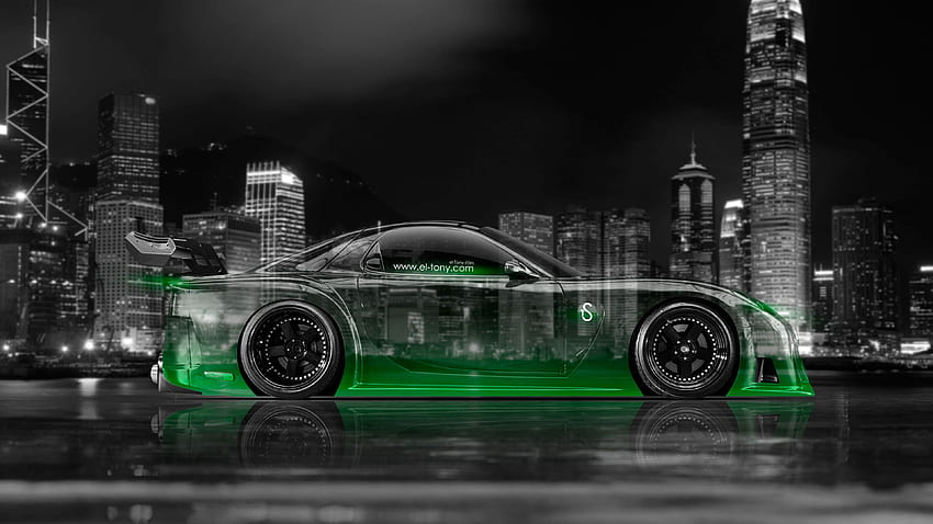 Mazda RX7 VeilSide JDM Crystal City Car 2014 โดย Tony วอลล์เปเปอร์ HD