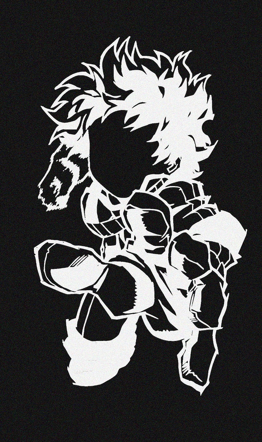 My first try at making .[My Hero Academy], My Hero Academia Black and White HD phone wallpaper