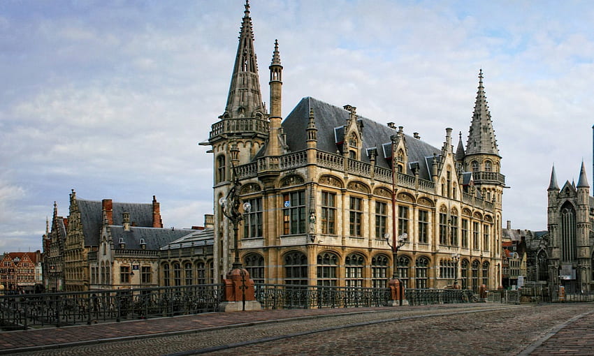 Bélgica, Cidade, Construção, Edifícios, Cidades, Céu papel de parede HD
