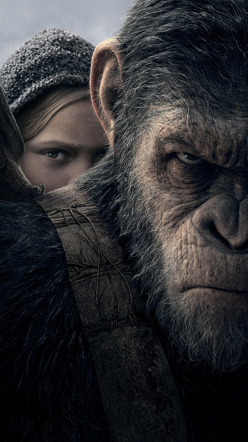 Филм „Войната за планетата на маймуните“ (2022). HD тапет за телефон