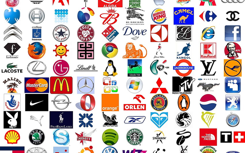 Brands Logos Famous Logos And Data Src - 名前付きの有名なロゴ - 高画質の壁紙