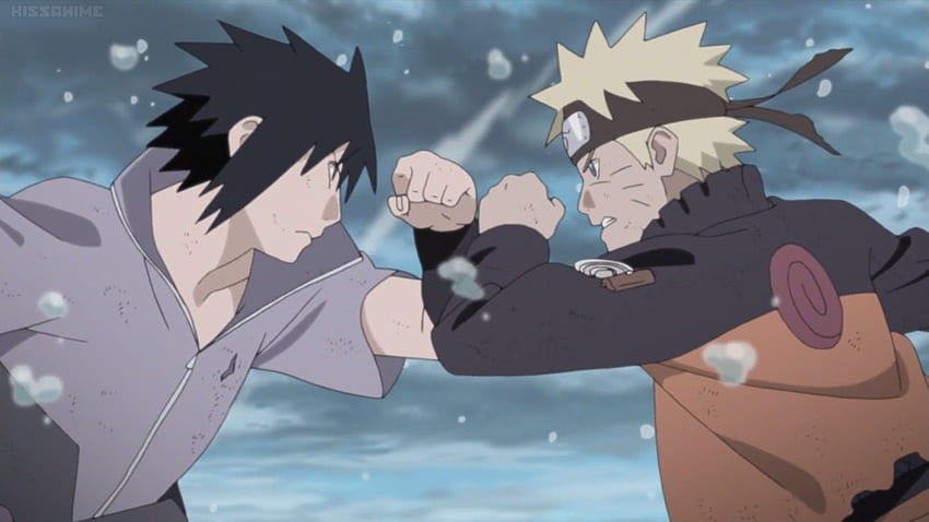 Naruto gegen Sasuke Tal des Endes, letztes Tal HD-Hintergrundbild