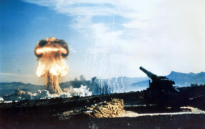 การทดสอบปืนใหญ่นิวเคลียร์ในปี 1953 [] : วอลล์เปเปอร์ HD