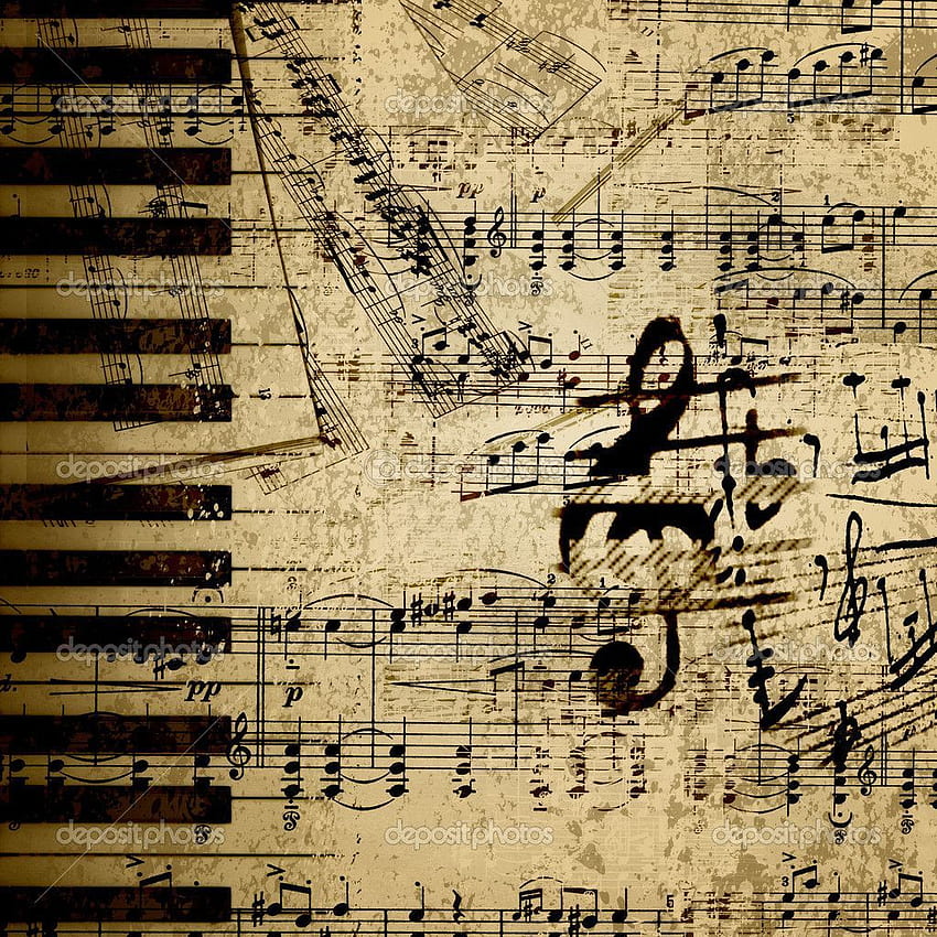 Vintage Music Note For Android On . Sheet music art, Music , Music notes HD phone wallpaper