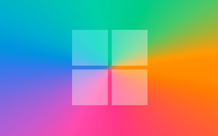 Windows logo, vortex, rainbow background, creative, operating systems, artwork, Windows new logo, Windows for with resolution . High Quality HD wallpaper