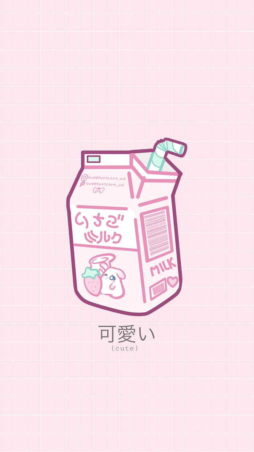 Strawberry Milky, Anime, Cute, kawaii HD phone wallpaper | Pxfuel