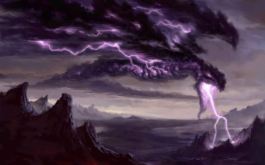 Cartes Magic The Gathering Hell's Thunder. Dragons abstrait, fractal, dragon de foudre animé Fond d'écran HD