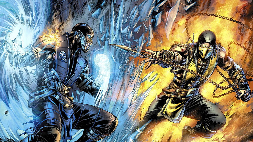 Sub Zero. Mortal Kombat, Myth and Ninja Hyper HD wallpaper