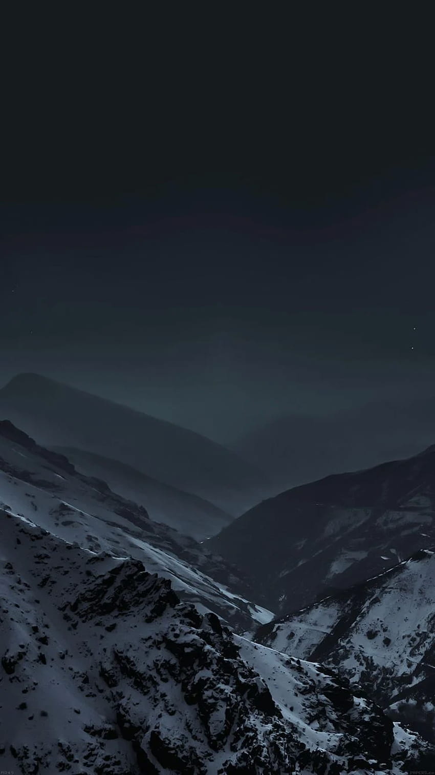 Montagne : Dark Mountain iPhone, iOS Montagne Fond d'écran de téléphone HD