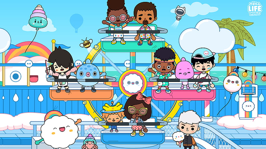 Toca Life: World では、子供たちが楽しいアミューズメント パーク、Toca Boca を探索できるようになりました 高画質の壁紙