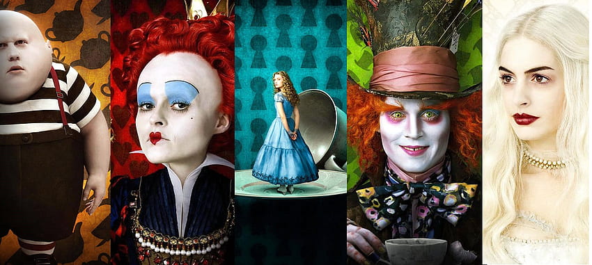 Алиса в страната на чудесата монтаж, Лудият шапкар, страната на чудесата, Алиса HD тапет