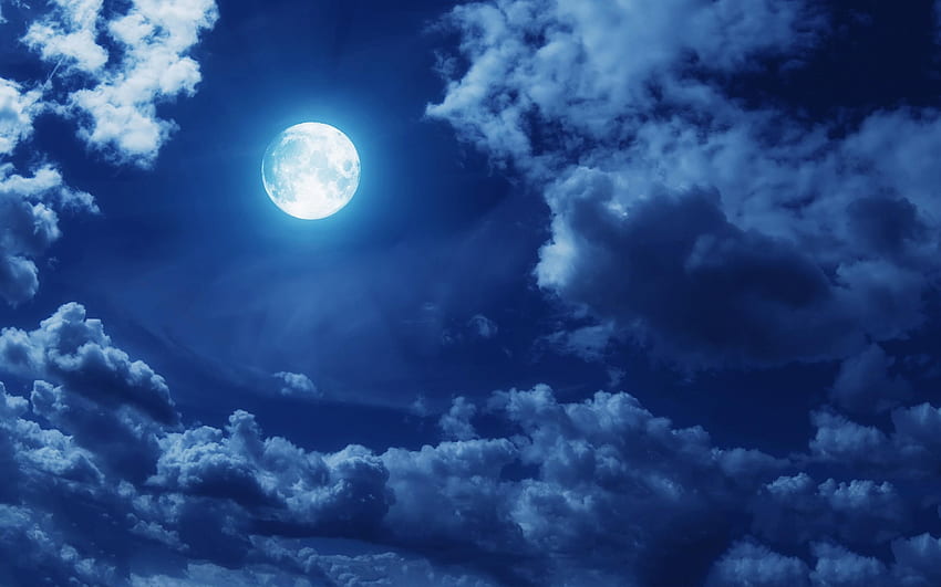 Halloween full moon with clouds, Halloween Sky HD wallpaper | Pxfuel