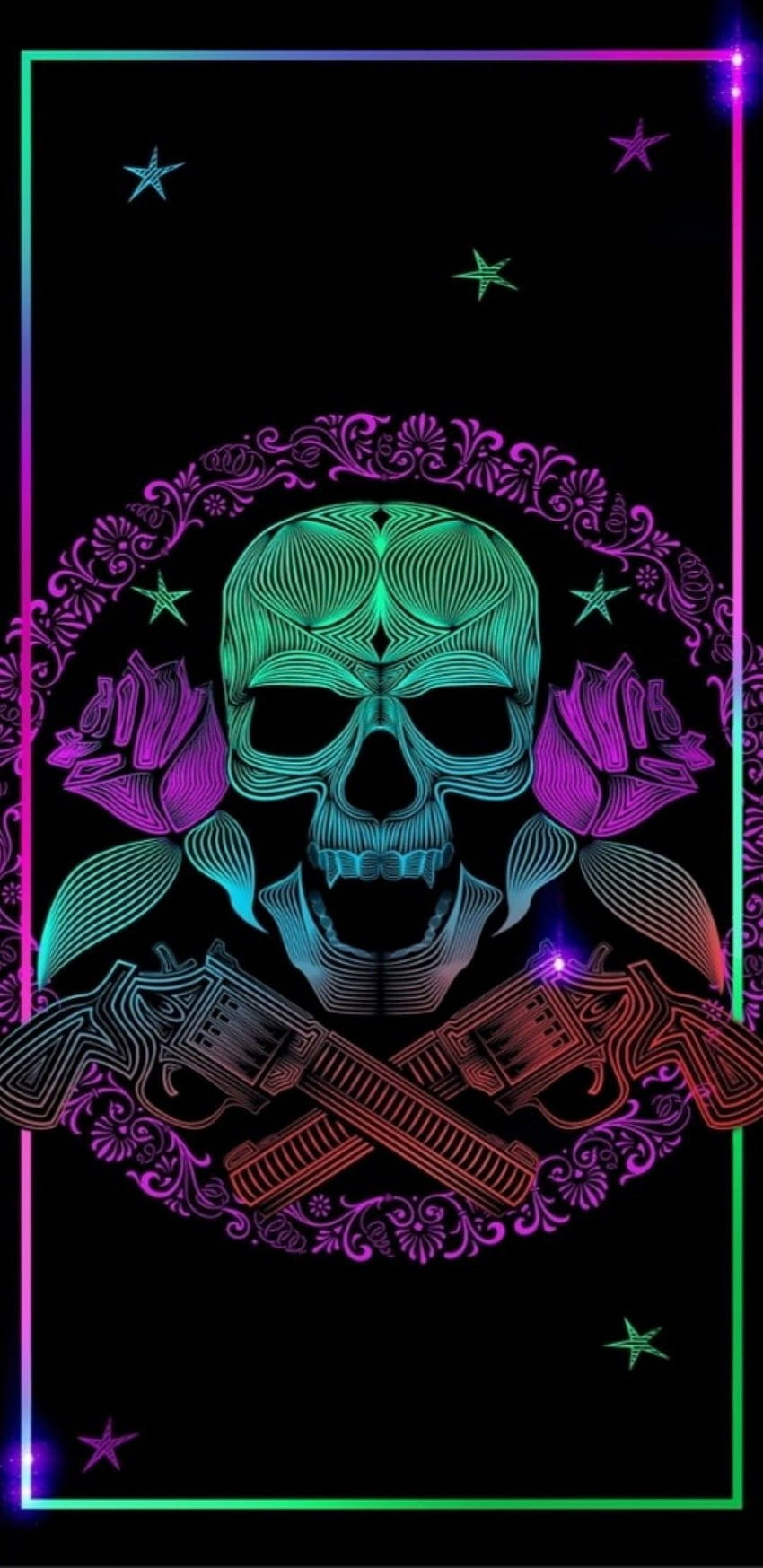 Skulls Skull , Cool , For - Guns And Roses -, Pink Roses and Skulls Sfondo del telefono HD