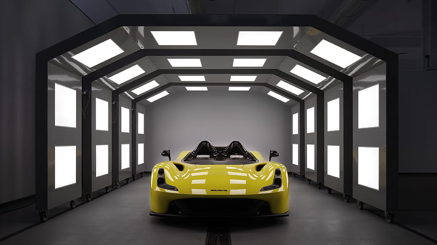 Dallara stradale, yellow sports car, convertible HD wallpaper