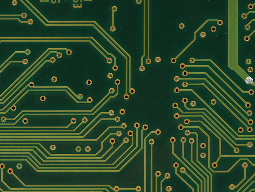 de un PCB verde - de textura de placa de circuito impreso fondo de pantalla