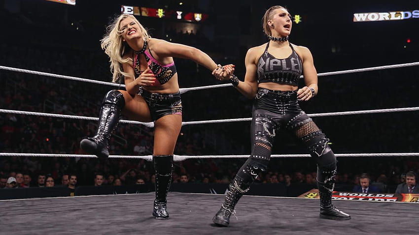 WWE NXT Star Rhea Ripley Believes Rivalry With Toni Storm Is Far From Done HD wallpaper