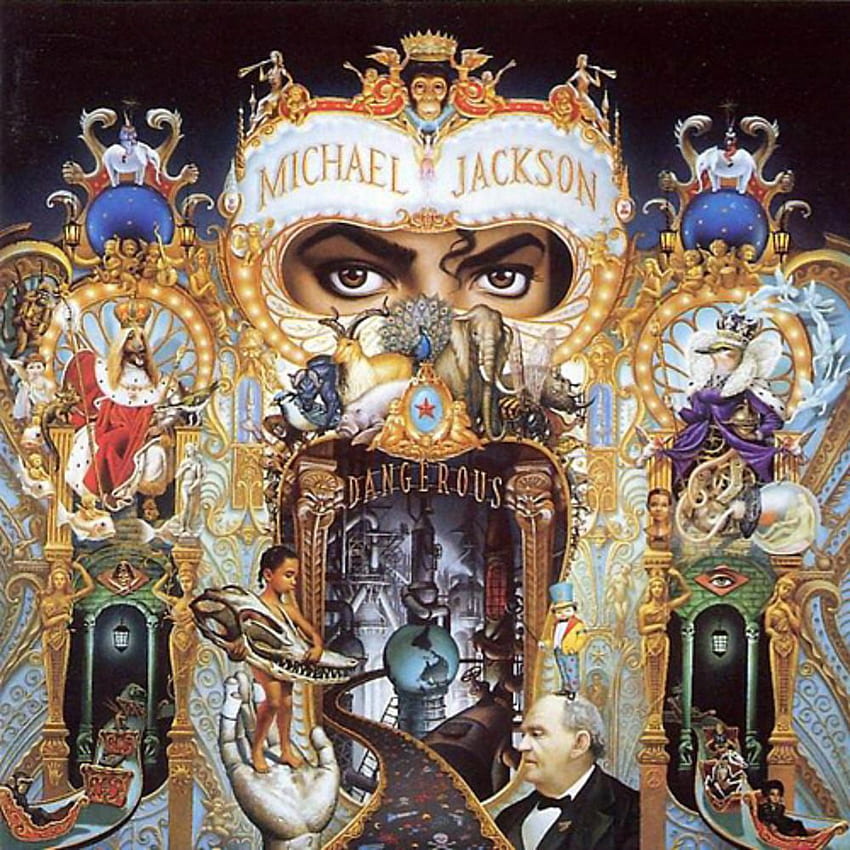 ปกอัลบั้ม Michael Jackson Dangerous วอลล์เปเปอร์โทรศัพท์ HD