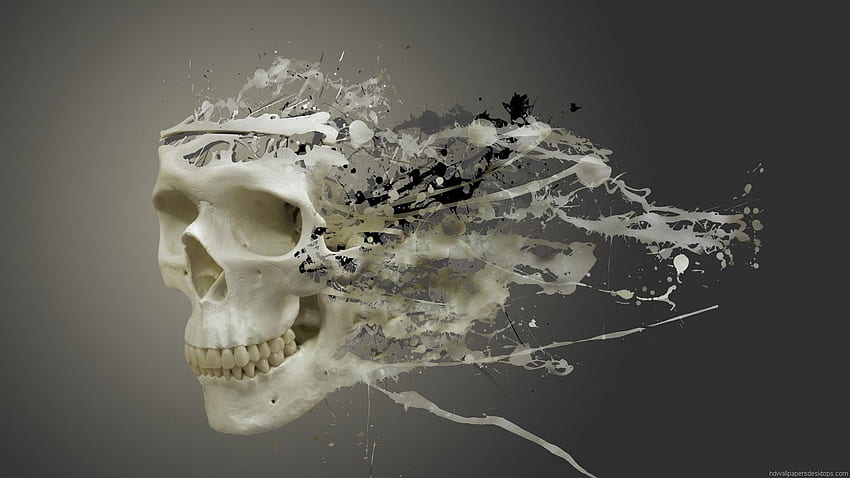 Steampunk - Full 3D - & Background, Steampunk Skull HD wallpaper