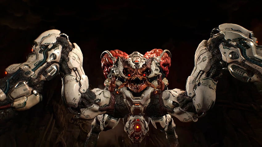 Spider Mastermind Boss Battle [] [ultra Violence] Spider Mastermind Doom 4 & Background HD wallpaper