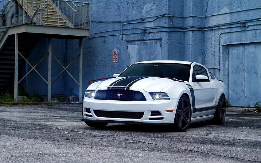 White Ford Mustang Muscle Car HD wallpaper | Pxfuel