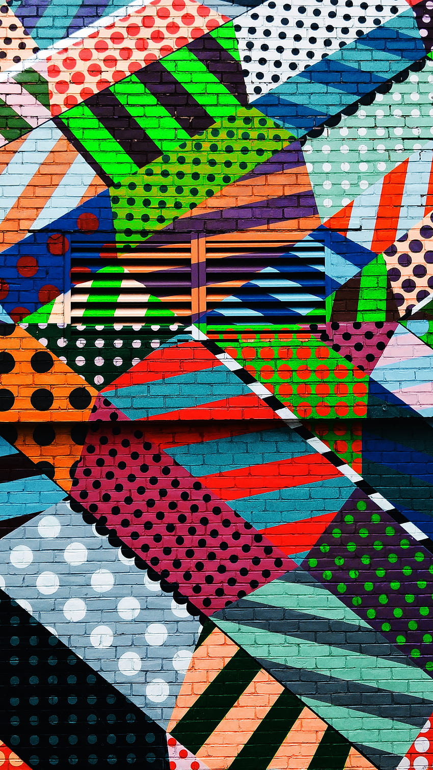 Astratto, Arte, Multicolore, Eterogeneo, Muro, Colorato, Colorato, Graffiti Sfondo del telefono HD