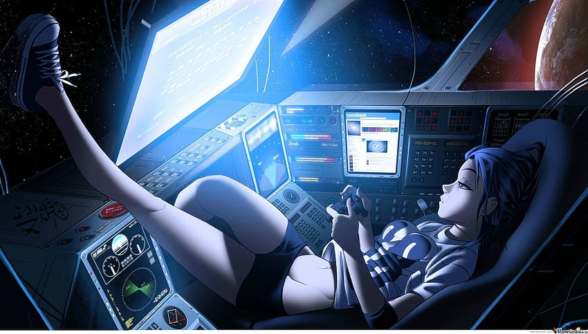 Gadis Gamer Anime. pada 2019. Gadis luar angkasa, Cyberpunk, Dubstep Wallpaper HD