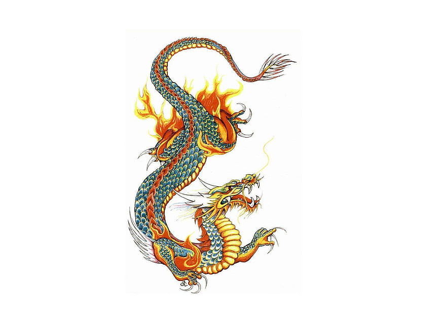 japanese dragon tattoo tribal