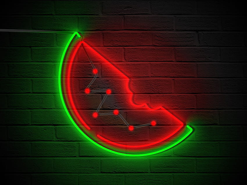 Neon Watermelon. Neon art painting, iphone neon, Neon painting, Chill Neon HD wallpaper