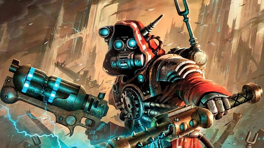 Cool admech wallpaper I found on the internet feel free to use it no idea  who is the original artist  rAdeptusMechanicus