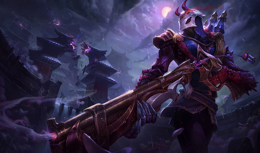 Blood Moon Jhin adc from LoL in . ะ. Blood moon HD wallpaper