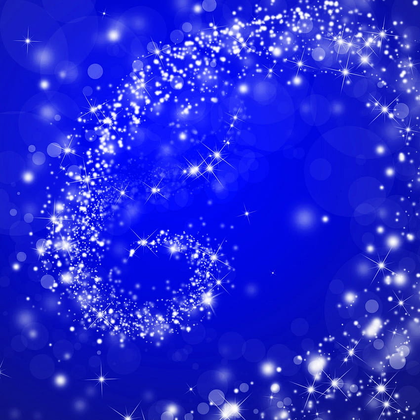 Estrelas no fundo do Natal, cartões ou Natal, redemoinho azul Papel de parede de celular HD