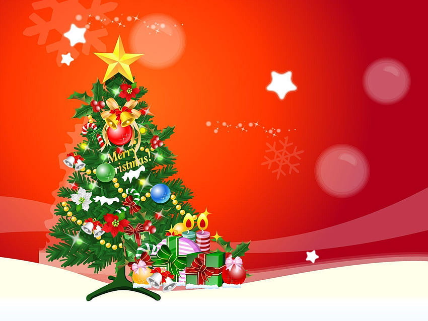 Xmas Tree, Cute Christmas Tree HD wallpaper