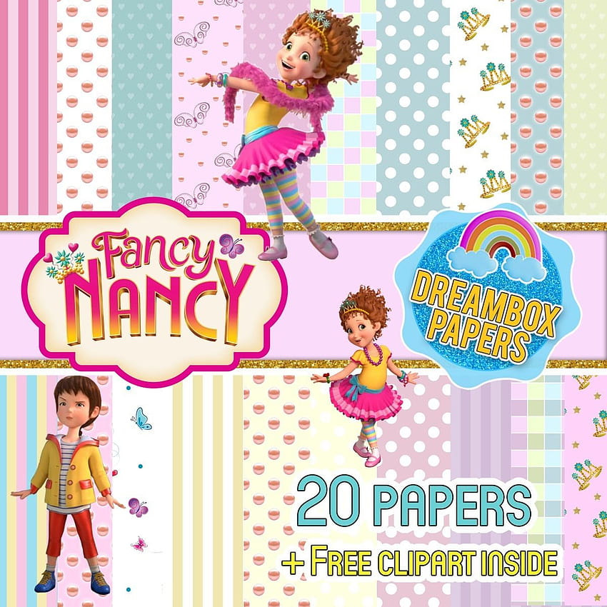Fancy Nancy Kit Papel Digital Fondos Background - $ 60 HD phone wallpaper