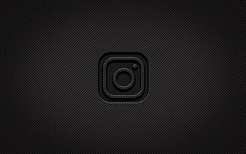 Instagram carbon logo, , grunge art, carbon background, creative, Instagram  black logo, social network, Instagram logo, Instagram HD wallpaper | Pxfuel