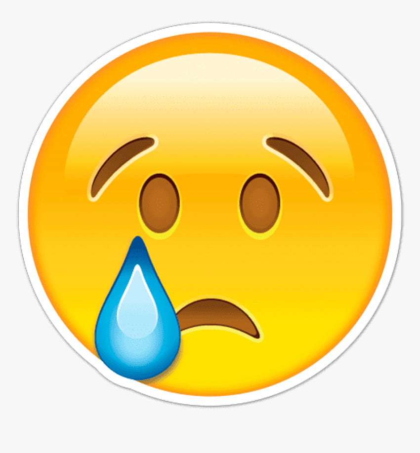 Sad Emoji Png - Sad Emoji Transparent Background, Png, Blue Sad Emoji HD phone wallpaper