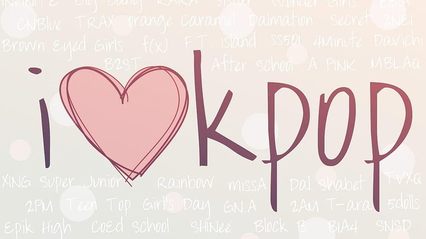 I LOVE KPOP - - inhq, K-pop HD wallpaper