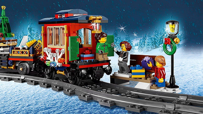 พบใน Google ของขวัญคริสต์มาสสำหรับเด็กผู้ชาย ชุดรถไฟคริสต์มาส รถไฟวันหยุด เลโก้คริสต์มาส วอลล์เปเปอร์ HD