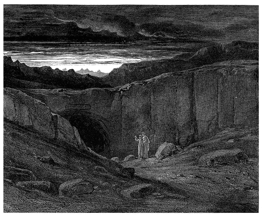 Gustave Doré, Dante Alighieri, Boska Komedia, Piekło Dantego, Piekło Dantego Tapeta HD