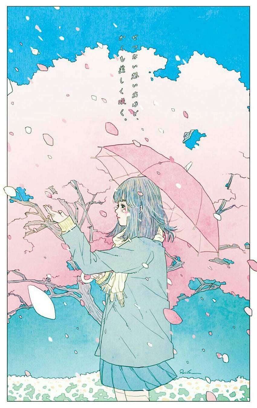 Zann Wong on Watercolour. Art. Anime, Japanese Aesthetic HD phone wallpaper