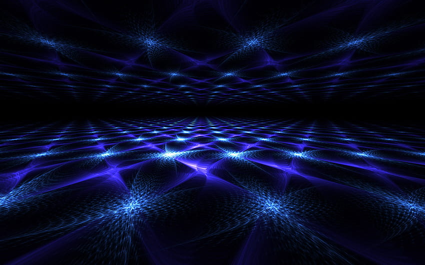 Joli miroir fractal bleu. jpg, bleu, miroir, néon, fractale Fond d'écran HD
