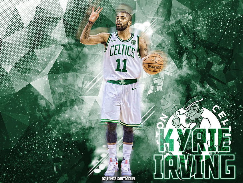 Kyrie Irving à Boston Celtics Fan Art par Lancetastic27 - Boston Celtics Kyrie Irving Fond d'écran HD
