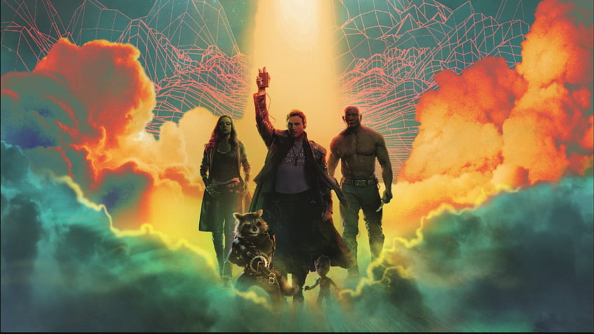 Guardians of the galaxy, superhero team, art HD wallpaper